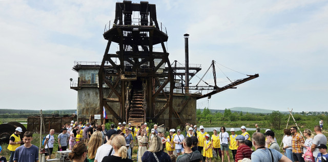 Исовская драга №27 как объект туризма: первая экскурсия